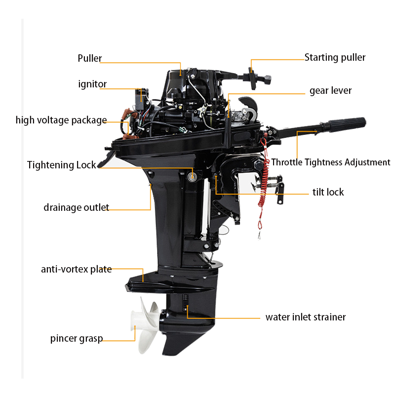 HangKai Short Shaft 9.9 Plus Outboard Motor 2 Stroke 25hp Cdi Outboard Motor New Boat Engine
