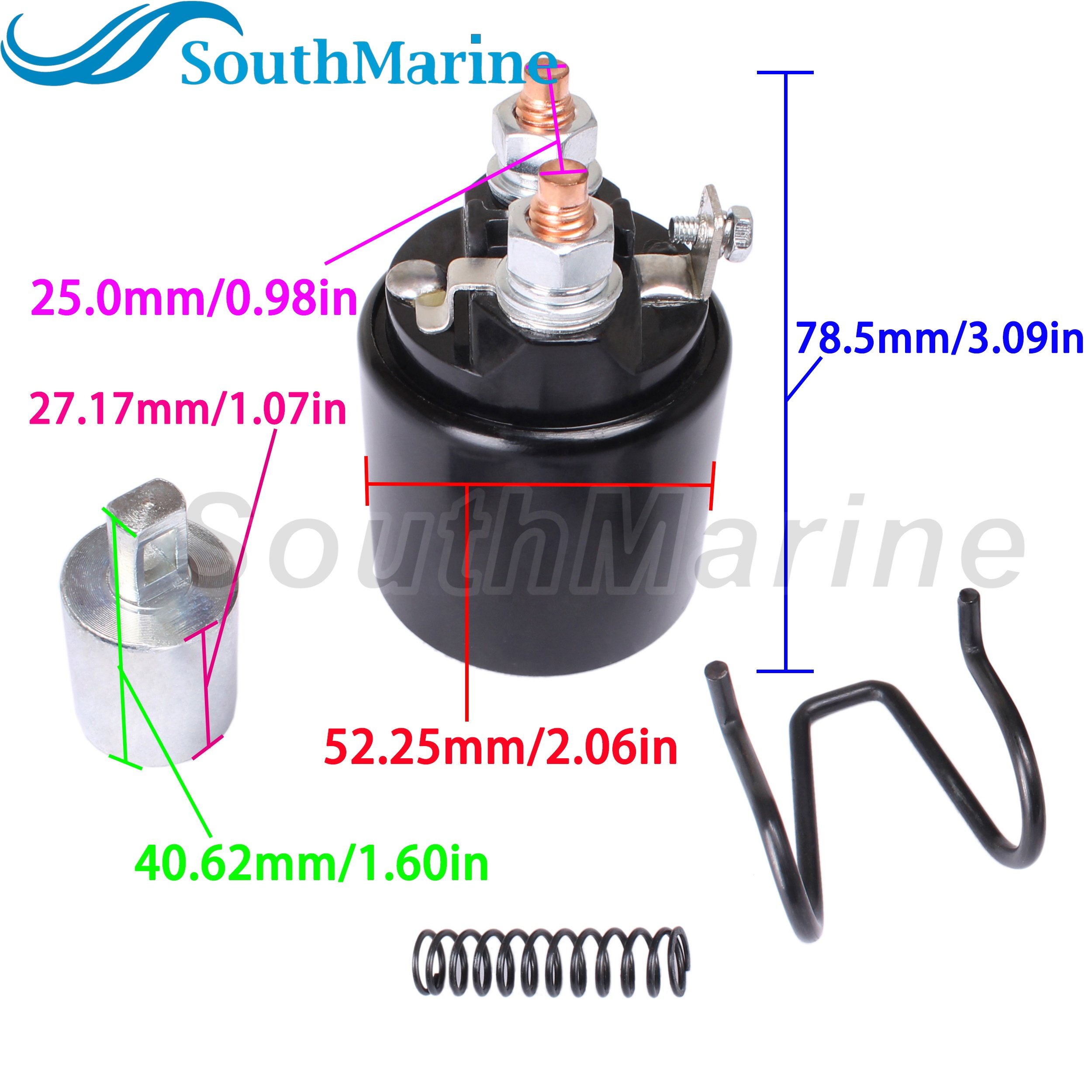 Boat Engine 68F-81941-01 00 6C5-81941-00 Relay/Solenoid for Yamaha 150HP 175HP 200HP SMD229 Boat Motor Starter Motor