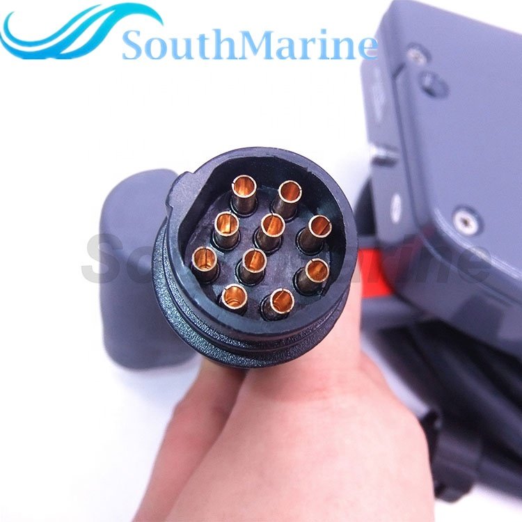 Boat Engines Side Mount Remote Control Throttle Shift Box for Yamaha Outboard Engine 10 Pin, Right Hand 703-48207-22-00