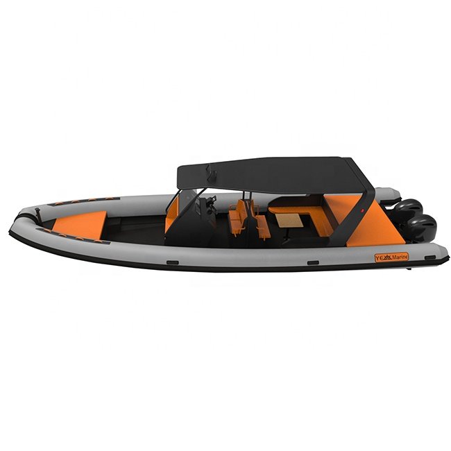 Double Engine 29ft RIB 860 Double Deep V Aluminum Hull Rib PVC/Hypalon Inflatable Boat