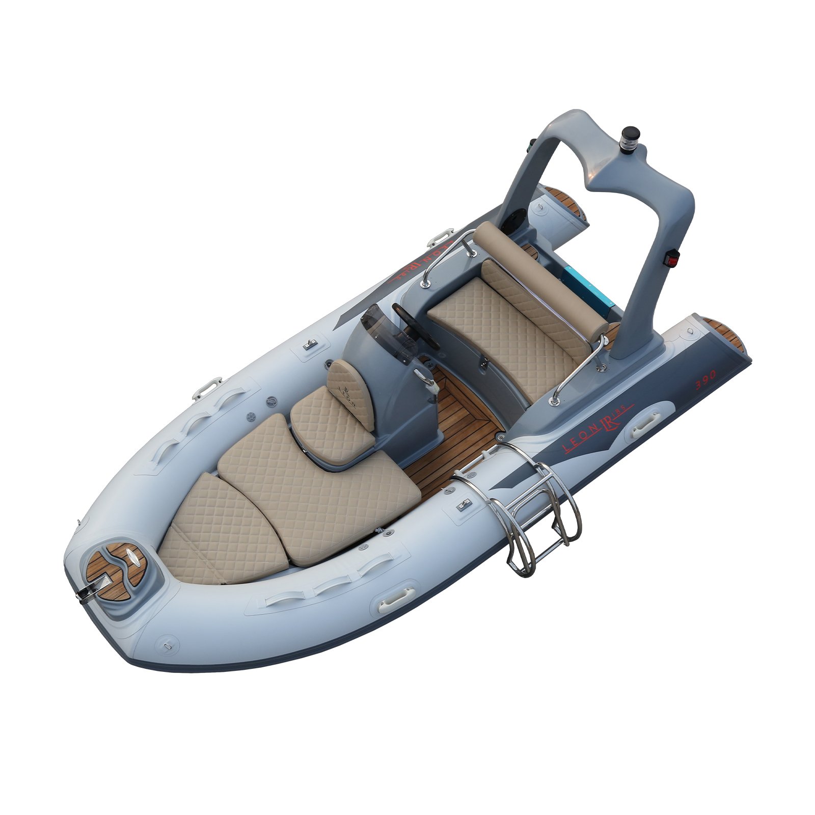 Haohai China Hypalon Sport Fiberglass Hull Inflatable Fishing Boat Electric Motor PVC Other Inflatable Rib Boat Combo Set Engine