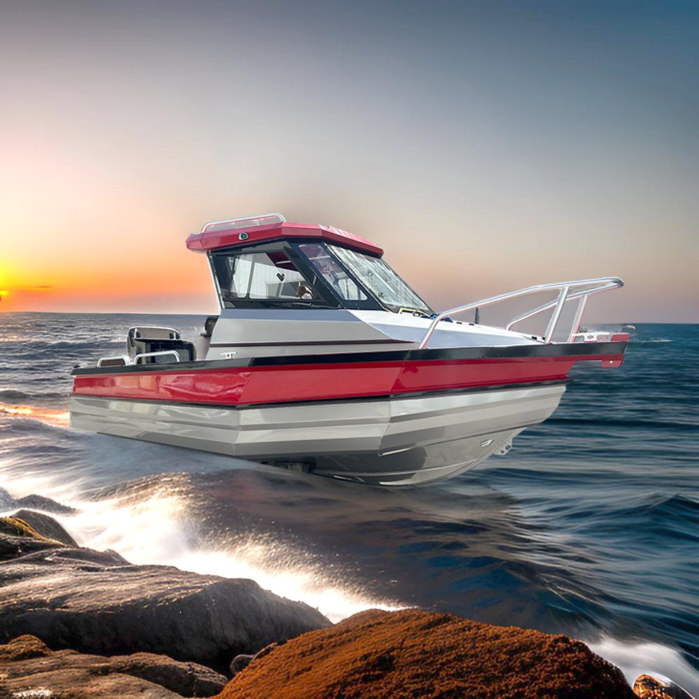 6m Aluminum Fishing Boat with Dual Outboard Engine China Yacht 19ft Centre Console Boat for Outdoor Adventure