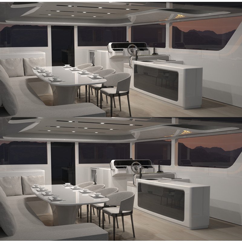 Chinese Factory Luxury Catamaran Customized Colors New Luxury Leisure Yacht/Small Fishing Boat Motor Rowing Boats