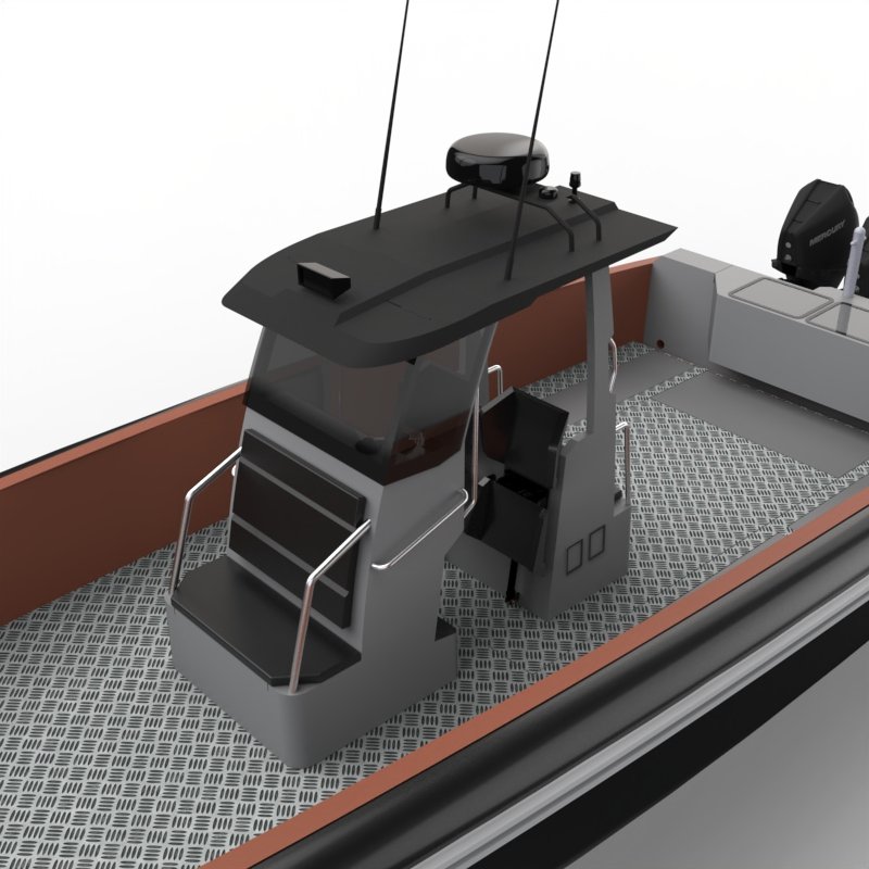 High Quality Luxury 11.7M/38ft Sport Yacht Aluminum Sea Boat with Outboard Engine EVA Foam Hull for Fishing