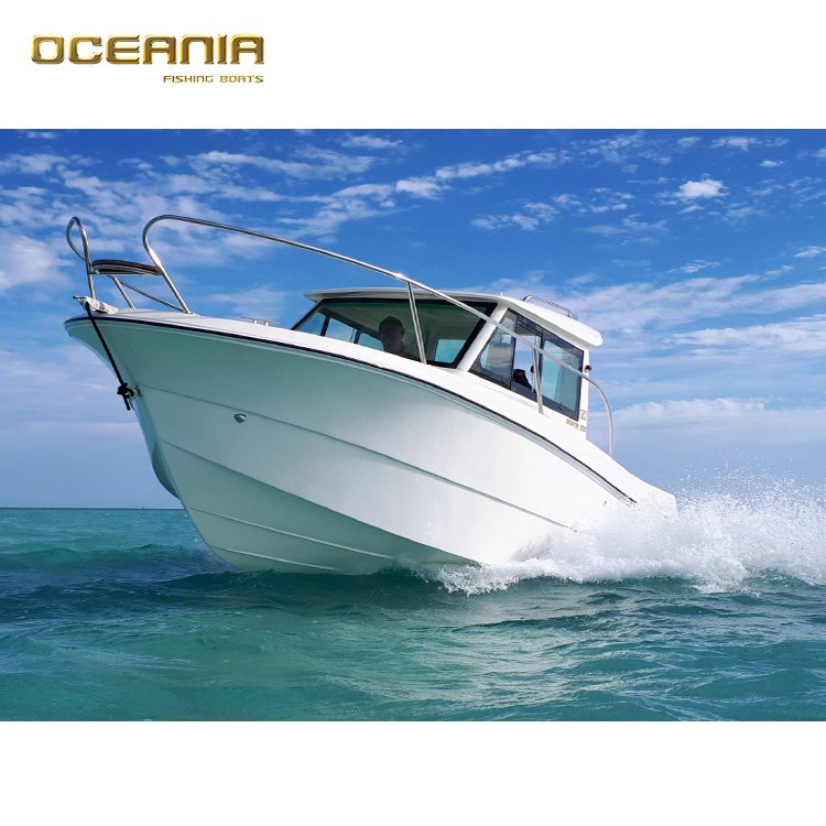 Small Speed Fiberglass Yacht Boats with Outboard Engine