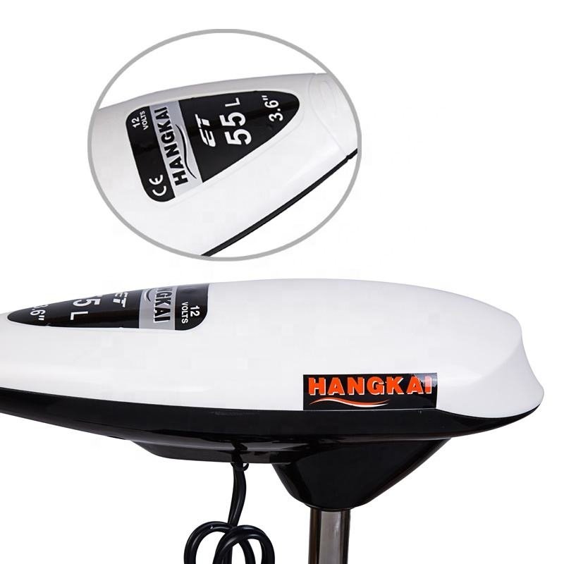 DC 12V 55lb Electric Outboard Engine 600W Trolling Motor Transom Mounted for Inflatable Fishing Boats