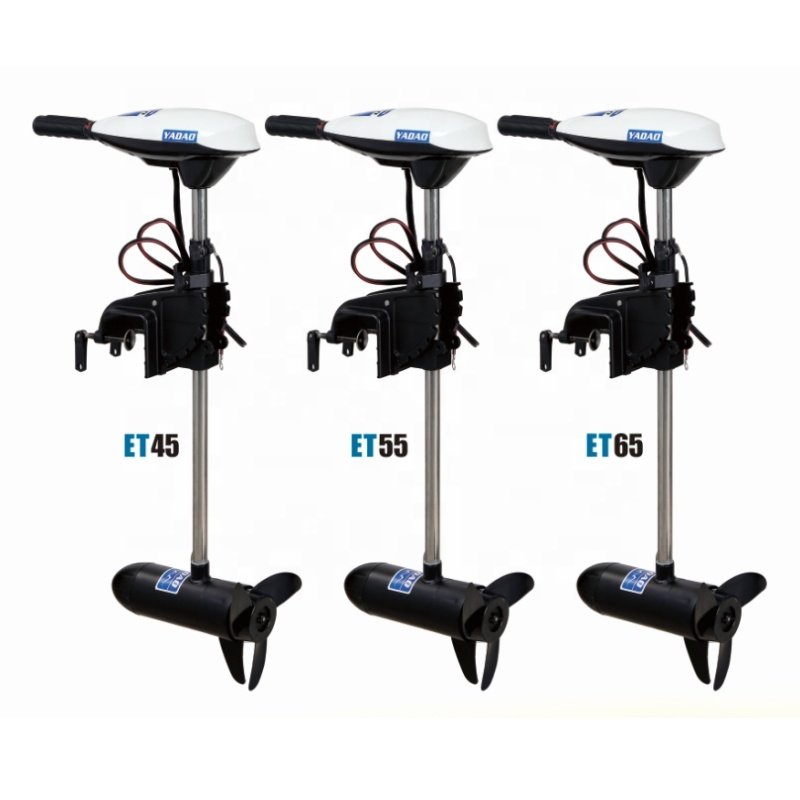 DC 12V 55lb Electric Outboard Engine 600W Trolling Motor Transom Mounted for Inflatable Fishing Boats