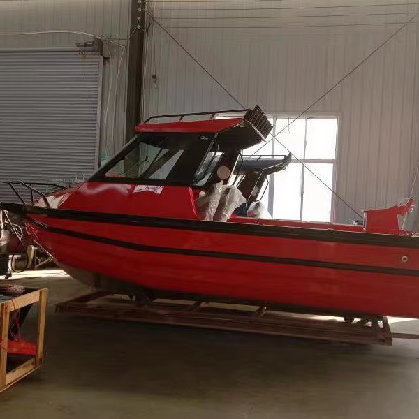 Multi-Color 6m Luxury Sport Yacht Aluminum Speed Fishing Boat with Outboard Engine for Leisure and Sports