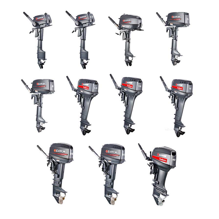 High Quality 3HP 3.5HP 5HP 9.9HP 15HP 18HP 30HP 40HP Inflatable Fishing Motor Outboard Boat Engine