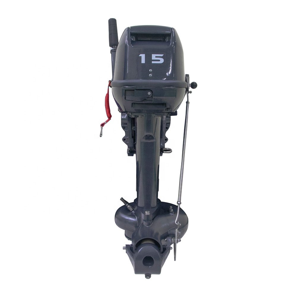 15 HP 2 Stroke Jet Drive Outboard Motor External Motor PVC Boat Engine