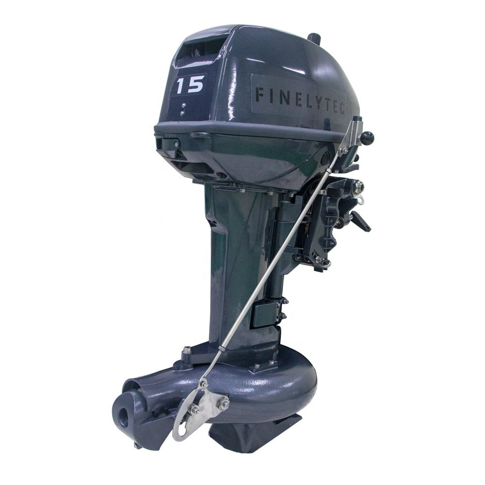 15 HP 2 Stroke Jet Drive Outboard Motor External Motor PVC Boat Engine