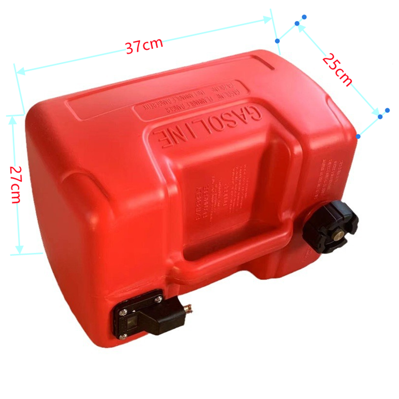New 12L Marine Fuel Tank for Outboard Motor Parts External Engine Oil Tank for 2-Stroke Boat Engine Gasoline