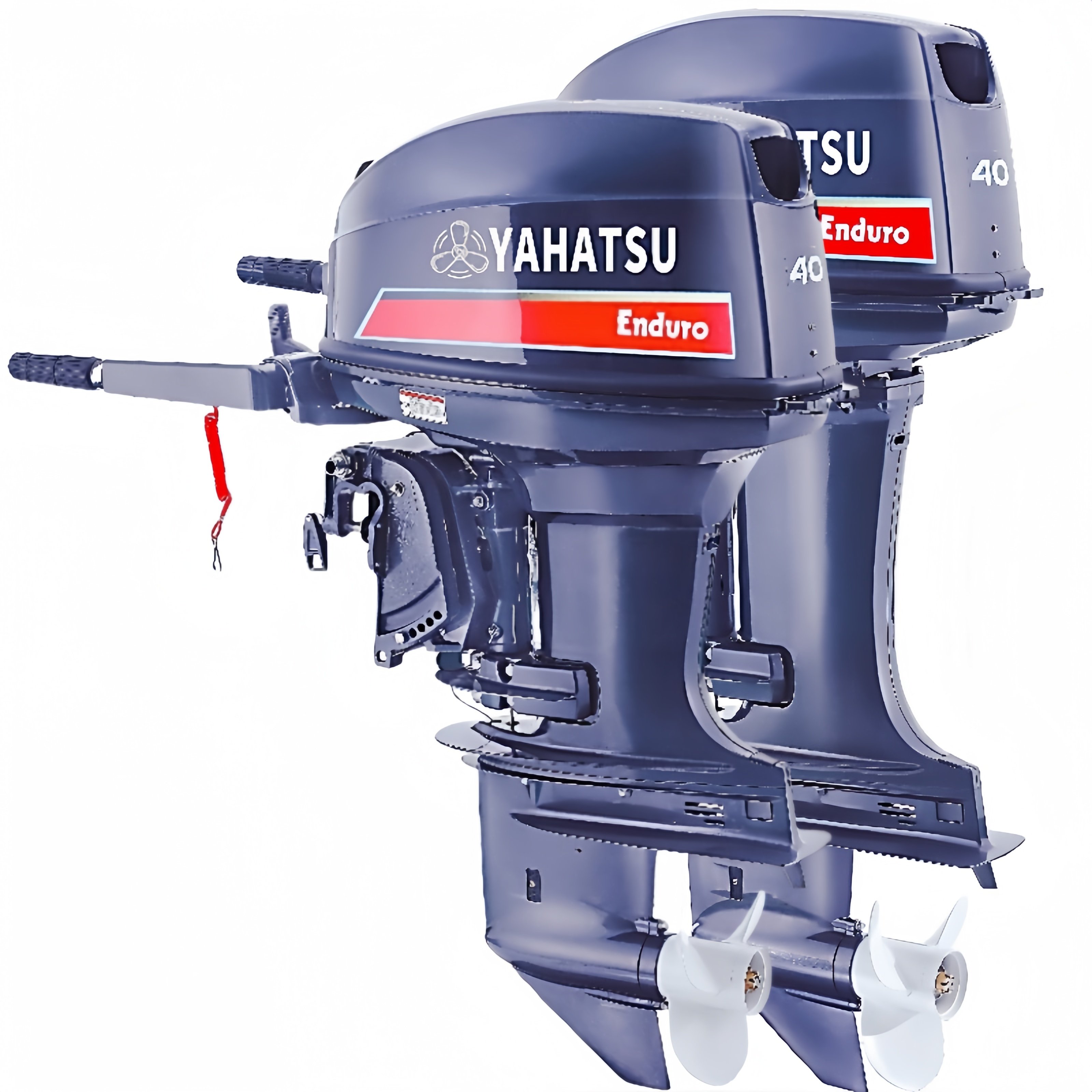 YAHATSU 2 Stroke 40hp Outboard Motor Boat Engine Electric Hydraulic Power Trim Tilt Compatible with Original YAMAHA Outboards