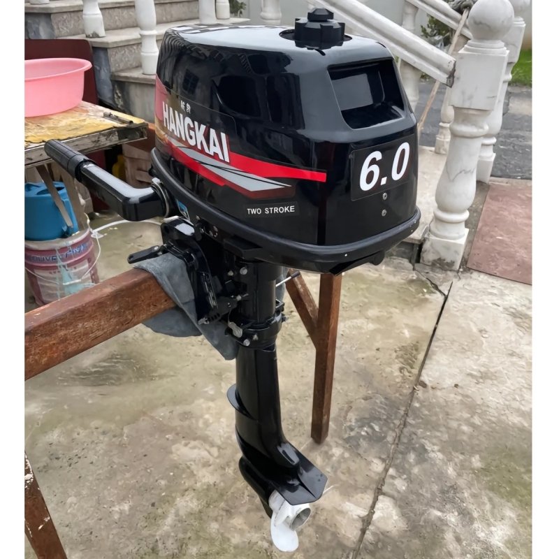 Factory Sale Cheap 6HP 2 Stroke Marine Engine Hangkai Boat Outboard Motor Water Cooled Gasoline Motors Short Shaft