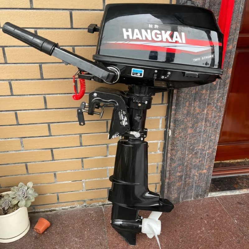 Factory Sale Cheap 6HP 2 Stroke Marine Engine Hangkai Boat Outboard Motor Water Cooled Gasoline Motors Short Shaft