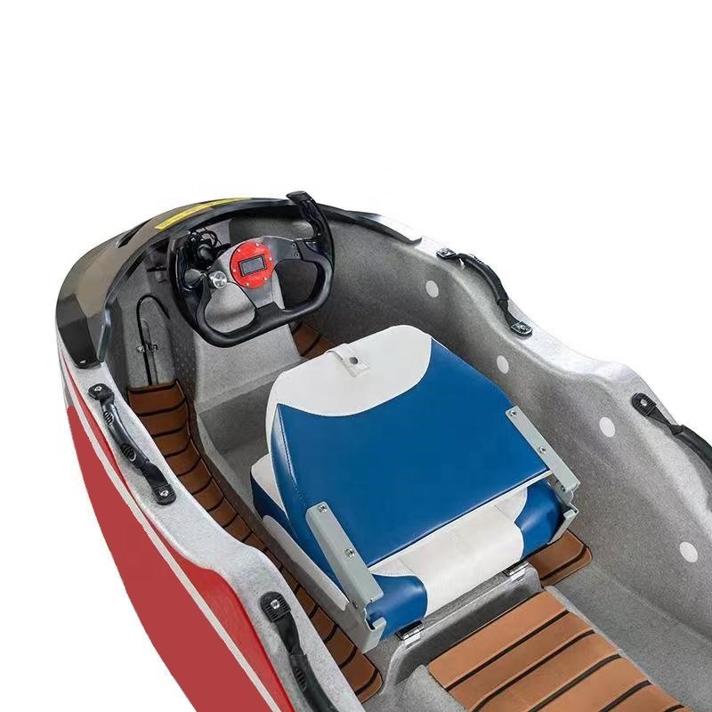 Luxury Jet Ski Ternary Lithium Battery Mini Electric Jet Boat for Water Sports EPP Electric Fishing Boat Sea Jet Kart