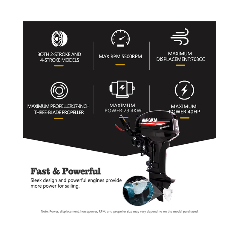 HangKai Boat Engine 5 hp 4 Stroke Small Inflatable Boat Engine Outboard Motor Prices