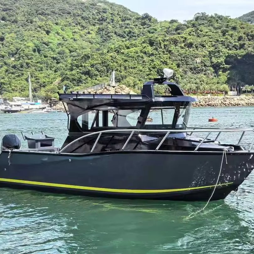 America/Australia/ Canada Gospel Boat 25ft Aluminum Profisher Speed Boat Cabin Cruiser Pleasure Fishing Boat for Sale