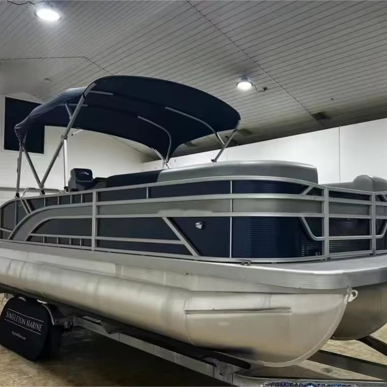 Luxury Double Outboard Aluminium Pontoon House Yacht Top Design Boat Fishing Parties Industry-Leading New Engine Outdoor
