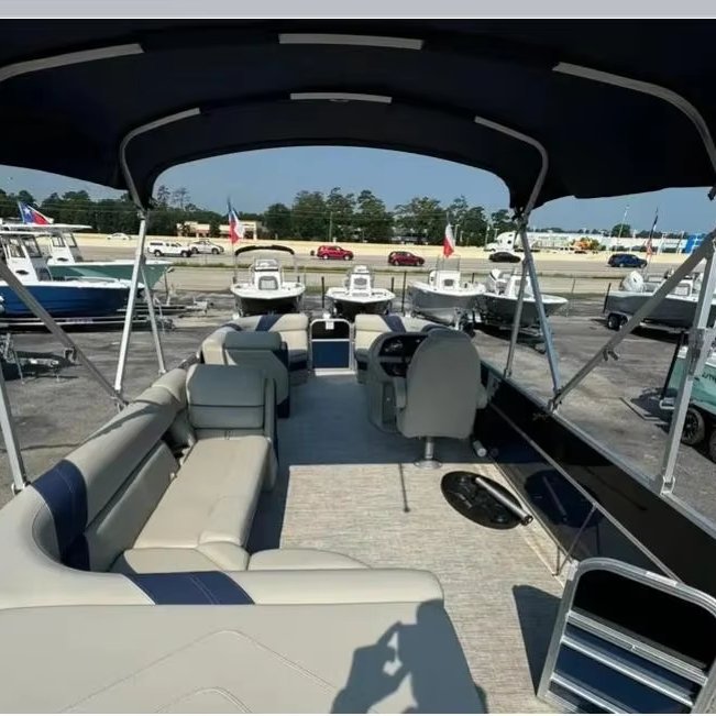 Luxury Double Outboard Aluminium Pontoon House Yacht Top Design Boat Fishing Parties Industry-Leading New Engine Outdoor