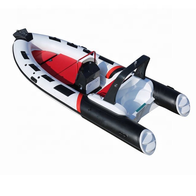 CE Certified 5.8m Luxury Yacht PVC Rigid Hull Inflatable Fishing Boat Sale 8-Person Capacity Outboard Engine 19ft