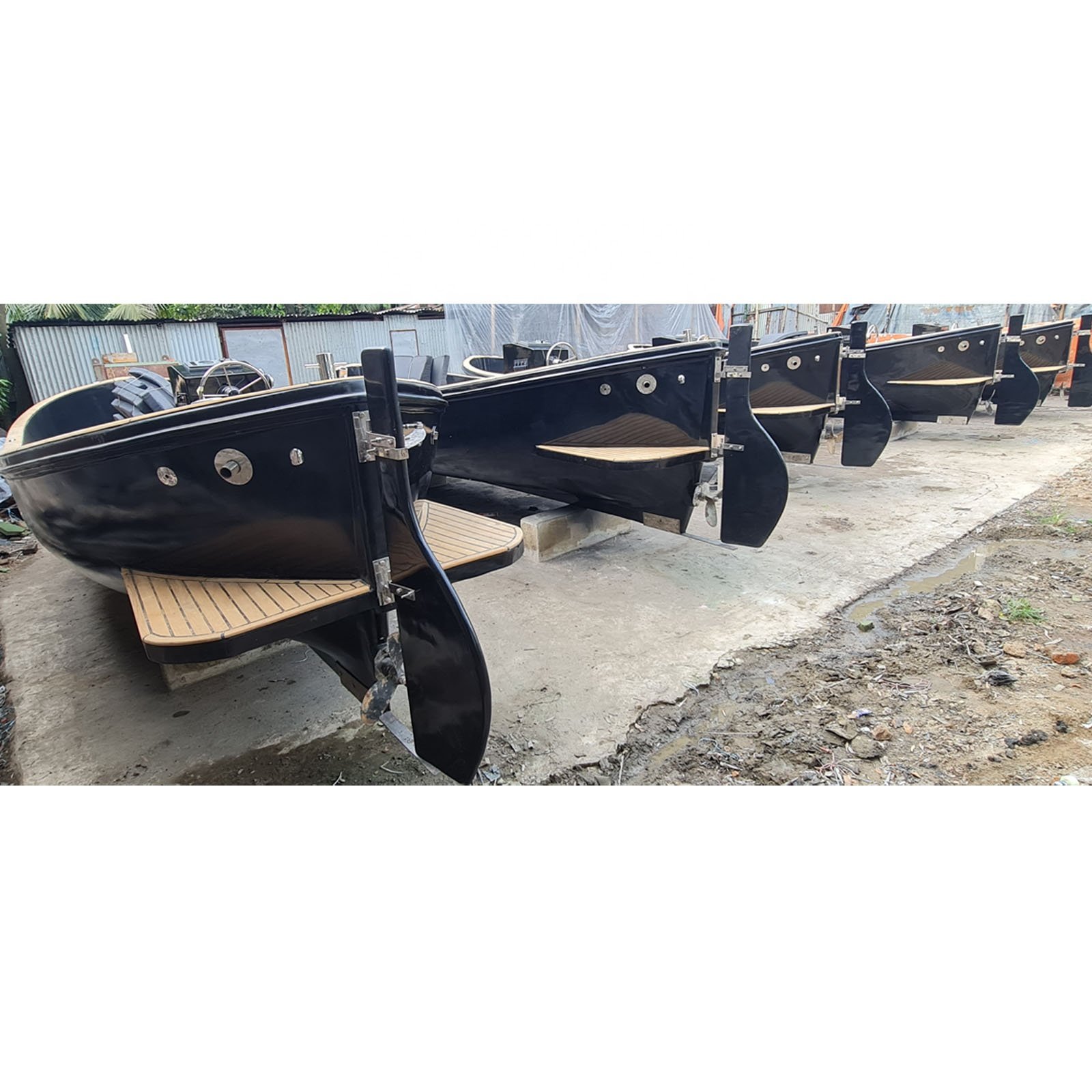 Yacht Quality Luxury Pleasure Boat 7.50 Meter Long Sloep With or Without Motor As Dutch Design by Teak Wood New Build From Mold