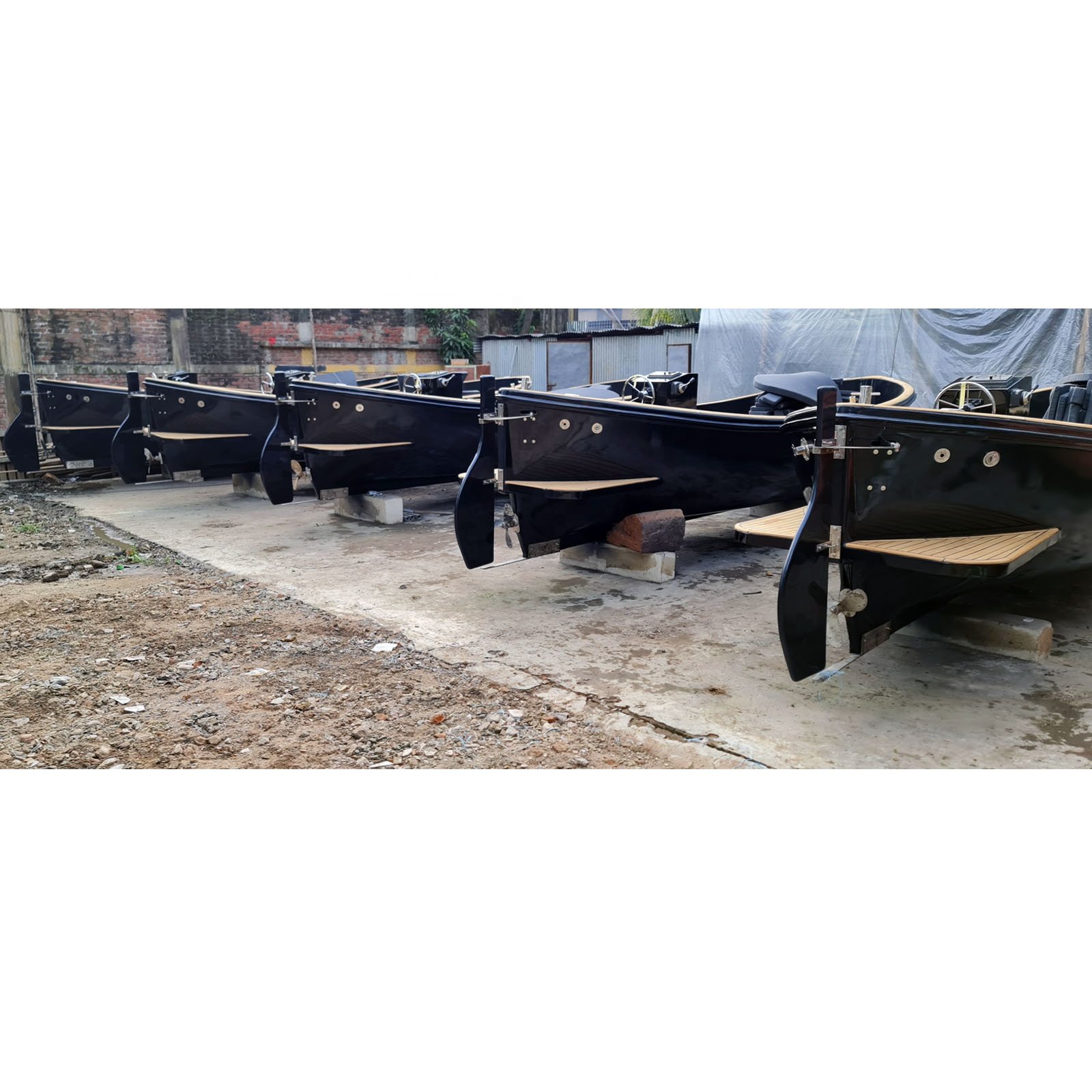 Yacht Quality Luxury Pleasure Boat 7.50 Meter Long Sloep With or Without Motor As Dutch Design by Teak Wood New Build From Mold