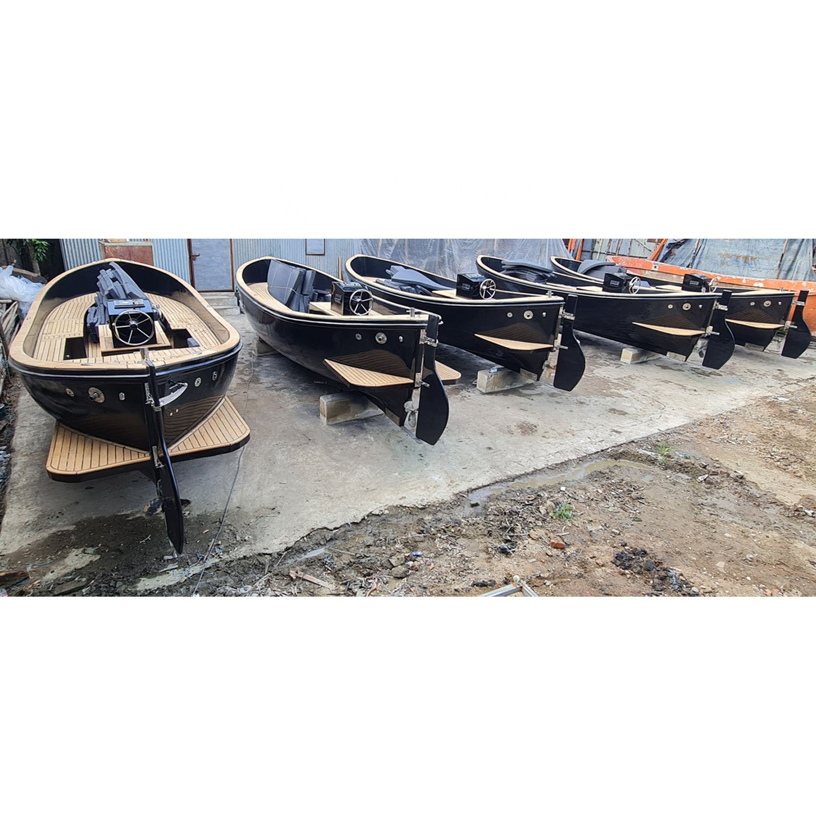 Yacht Quality Luxury Pleasure Boat 7.50 Meter Long Sloep With or Without Motor As Dutch Design by Teak Wood New Build From Mold