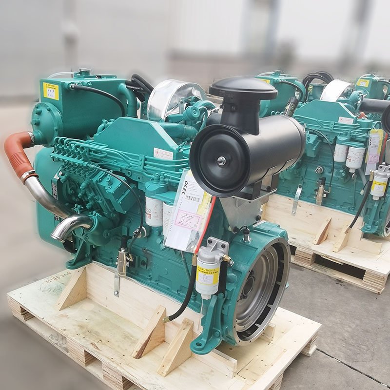 DCEC 6B 5.9L Boat Diesel Engine 100KW 1500RPM Windlass Emergency Generator Use Air Cooling Marine Engine 6BTA5.9 GM