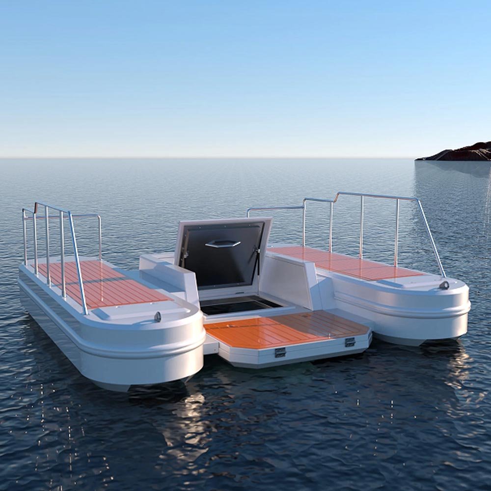 2024 Customized Luxury Hybrid Sightseeing Submarine Best Price Aluminum Hull Outboard Engine Yacht for Boat and Fishing Use