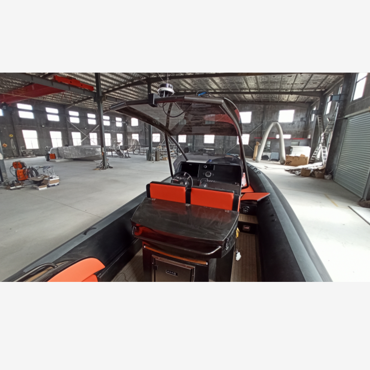 8.5m Luxury Style Aluminum Rib Boat with Chinese Factory Outboard Engine Aluminum Hull for Leisure & Cruising Center Console