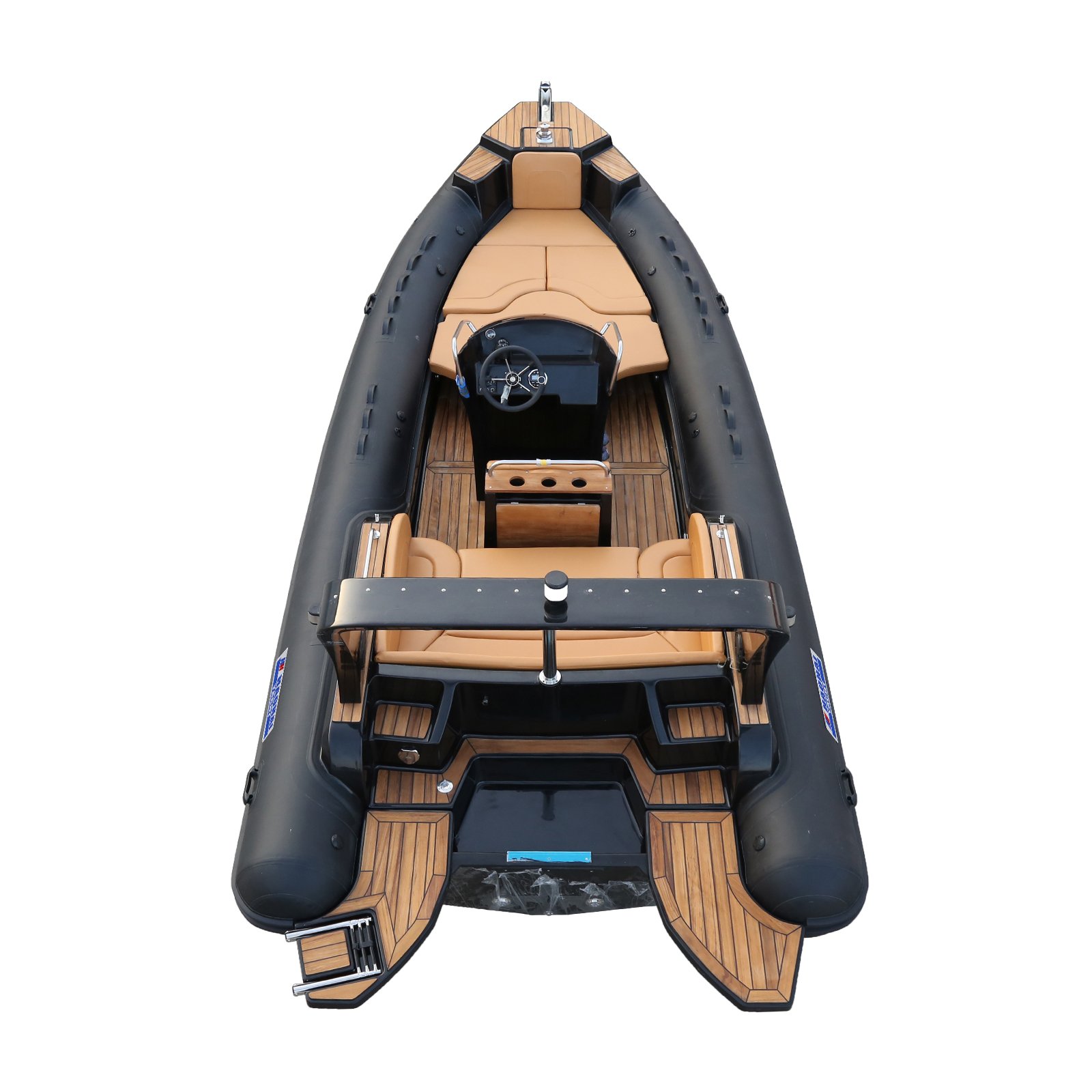 New Arrival CE 7m 23.3ft Luxury RIB Hypalon Inflatable Fishing Rowing Boat with 200HP Engine Rib Boat Inflatable for Ocear Water