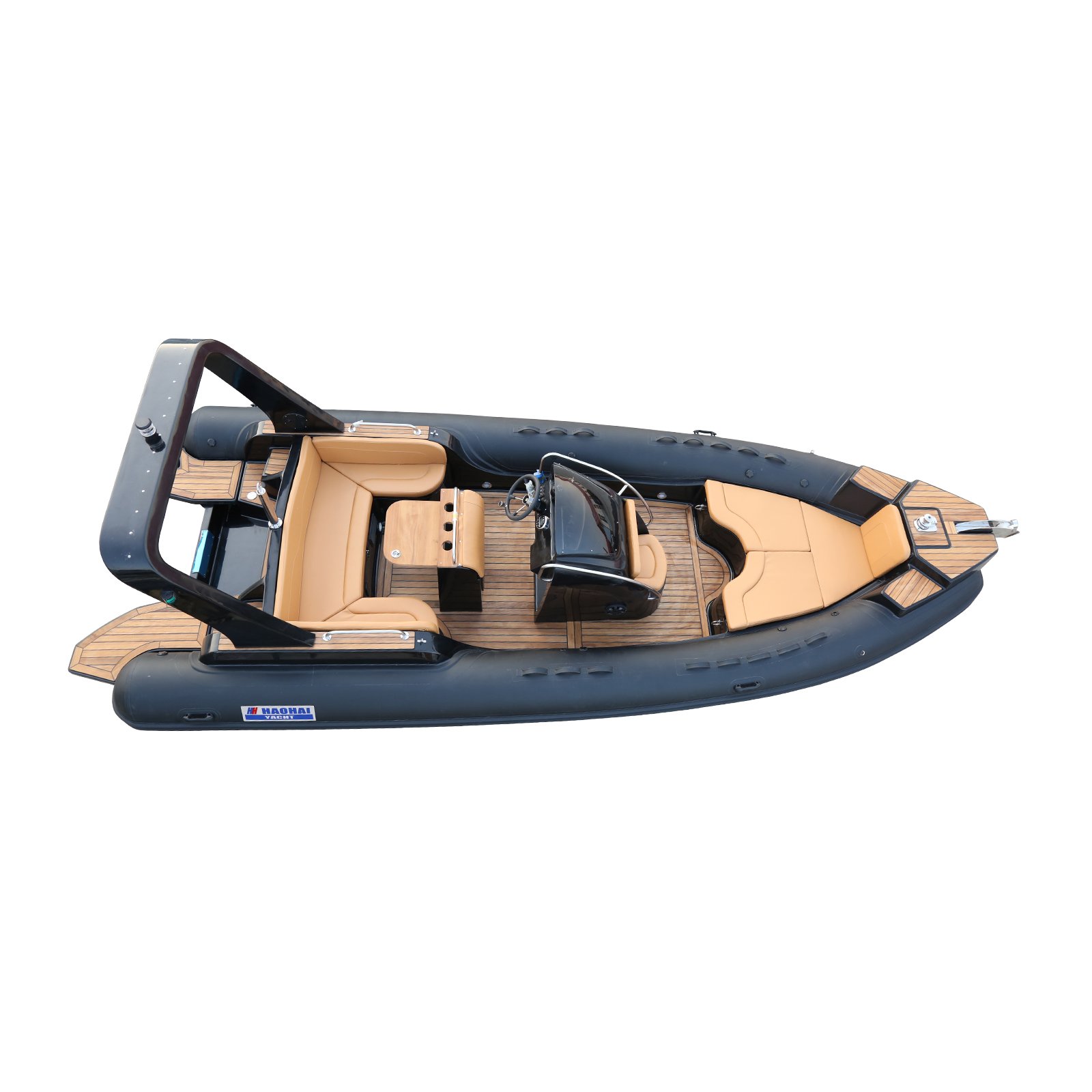 New Arrival CE 7m 23.3ft Luxury RIB Hypalon Inflatable Fishing Rowing Boat with 200HP Engine Rib Boat Inflatable for Ocear Water