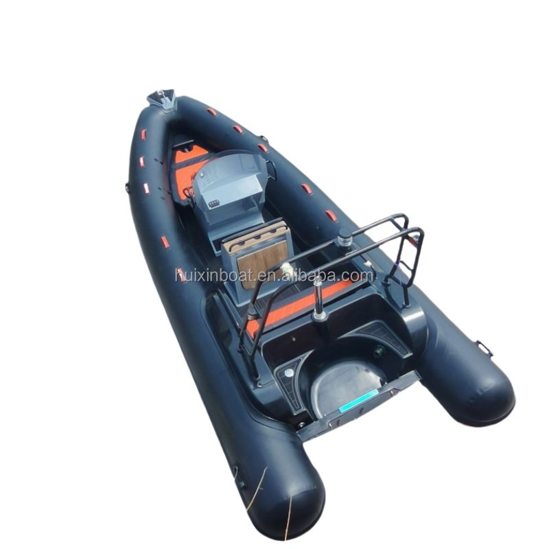 19ft Family-sized Hypalon Tube Boats Inflatable Rib Boat 580 Fiberglass PVC Material Outboard Lake Outdoor Direct Sale Supplier