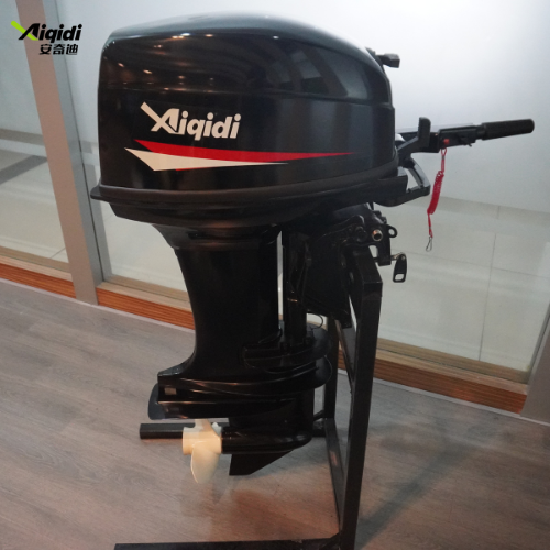 AIQIDI High Efficiency 2 Stroke 40HP Boat Engine Gasoline Marine Engine with Electric Start and Tiller