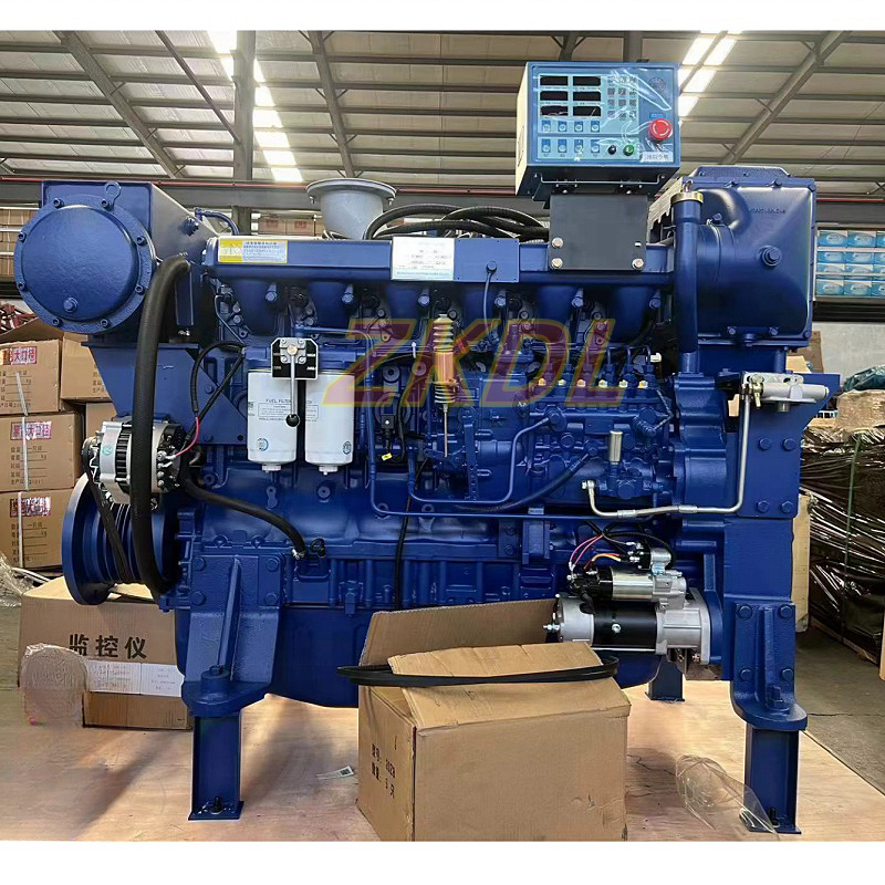 High Quality 6-Cylinder 450hp 2100rpm Weicai WP12C450-21 Diesel Marine Engine New Inboard Water Cooling Factory Sales Boats