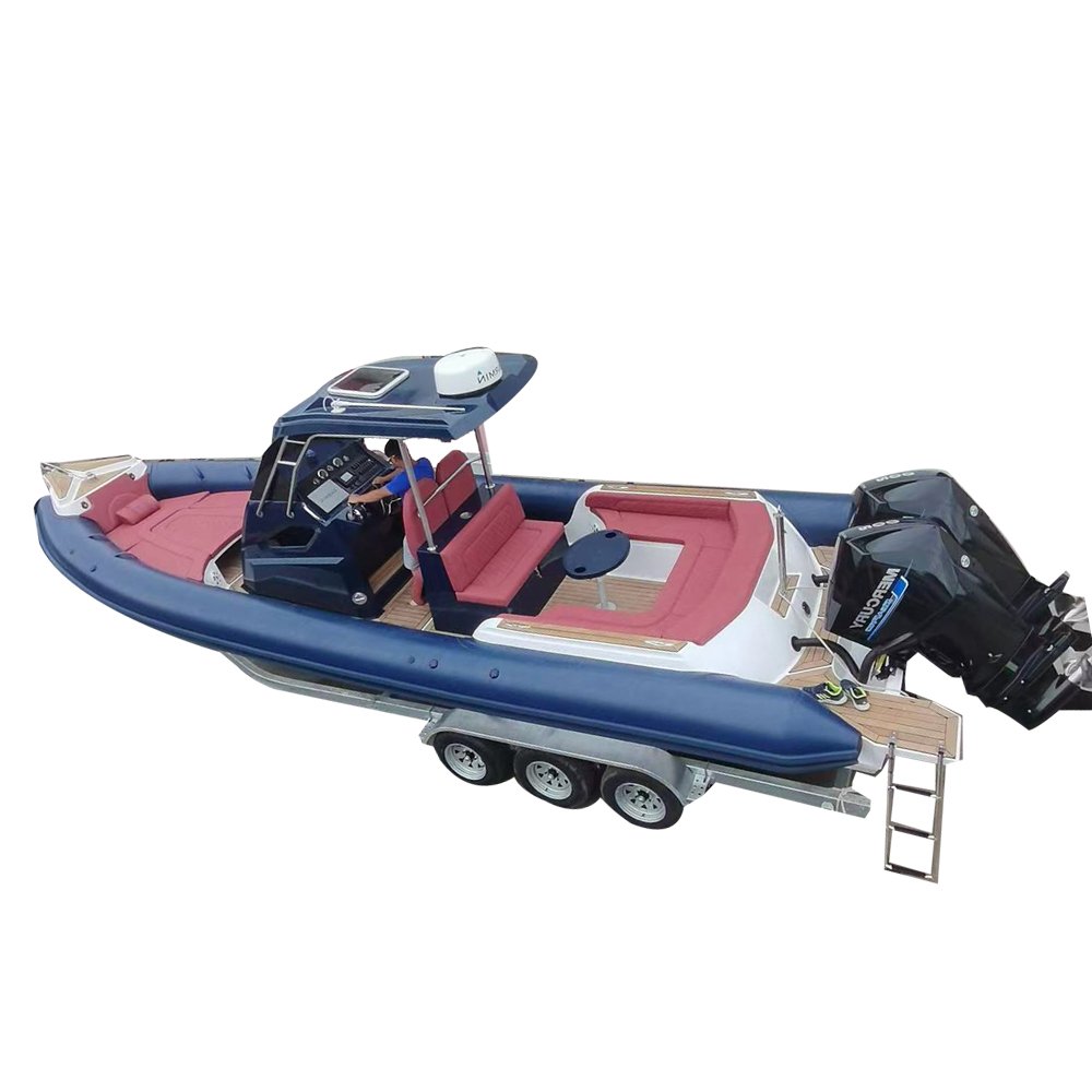 Rib Boat Inflatable Sport Yacht Inboard Engine Fishing Boat Hypalon Tube for Sale