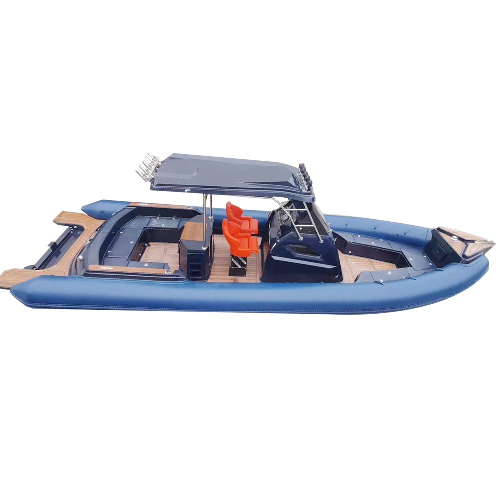 Rib Boat Inflatable Sport Yacht Inboard Engine Fishing Boat Hypalon Tube for Sale