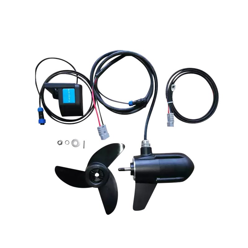 12VDC 80lbs Electric Outboard Motor with Handle and Long Shaft for Boat Engines