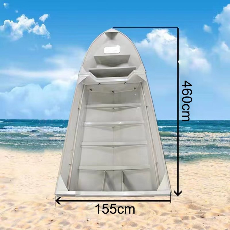 6 Passengers Lure Fishing Speed Bait Boat 4.6M 15ft Racing Plastic Boat Folding Boat with Outboard Engine for Sale