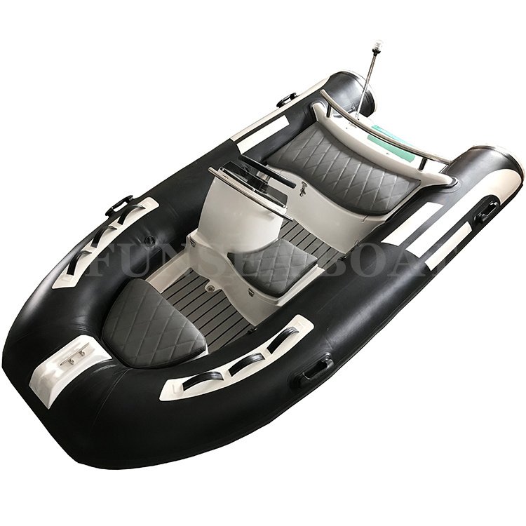 3.3m 11 Foot China Deep v Fiber Glass Tender Sea Rhib Family Yacht River Ski Life Small Fishing Inflatable Boat with Teak Floor