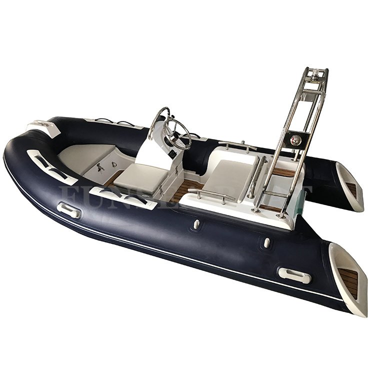 3.3m 11 Foot China Deep v Fiber Glass Tender Sea Rhib Family Yacht River Ski Life Small Fishing Inflatable Boat with Teak Floor