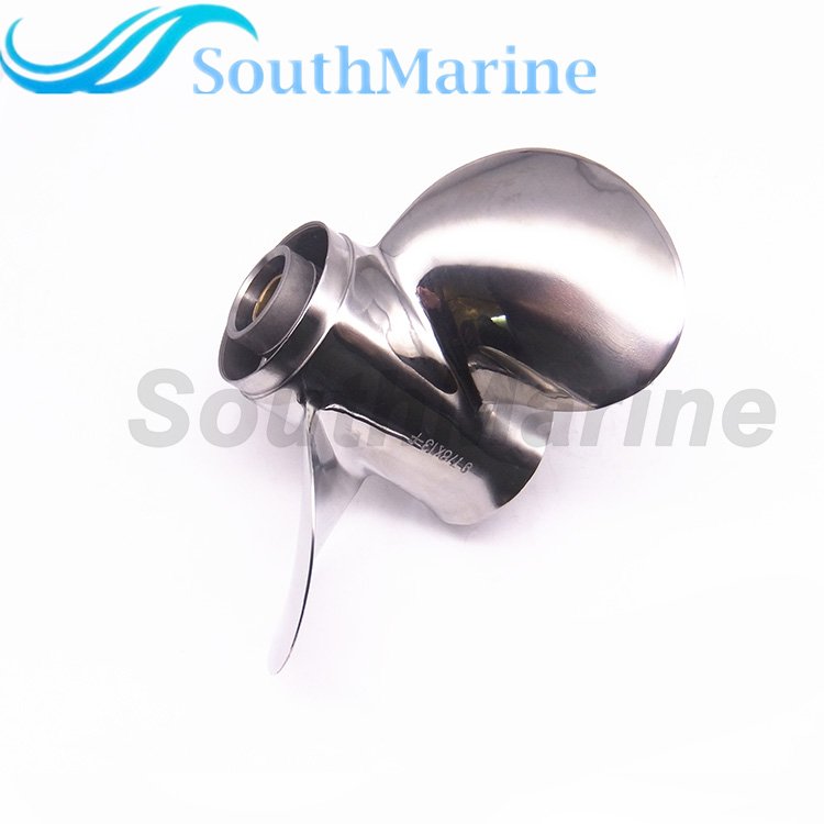 Boat Engine Stainless Steel Propeller 9 7/8x12-F for Yamaha 20HP 25HP 30HP Outboard Motor 664-45954-01-00