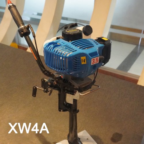 AIQIDI Outboard Engine 2HP 2-Stroke Air-cooled XW4A 1.45kw Boat Motors with Tiller Handle