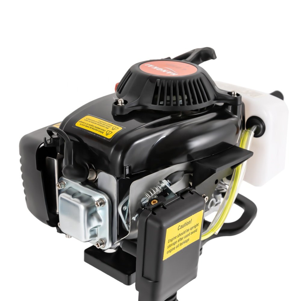 HANGKAI 4 Stroke 4HP Outboard Engine Durable Cast Aluminum Construction Fishing Boat Motor with CDI Air Cooling System