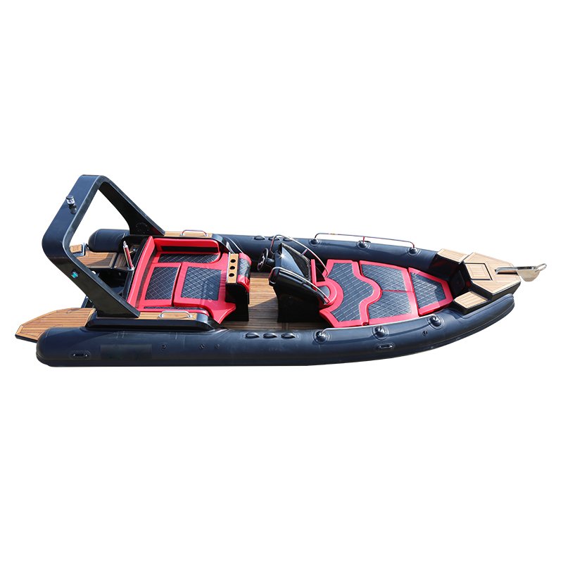 New Arrival CE 7m 23.3ft Luxury RIB Hypalon Inflatable Fishing Rowing Boat with 200HP Engine Rib Boat Inflatable for Ocear Water
