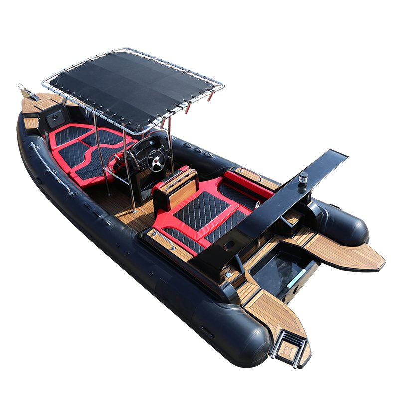 New Arrival CE 7m 23.3ft Luxury RIB Hypalon Inflatable Fishing Rowing Boat with 200HP Engine Rib Boat Inflatable for Ocear Water