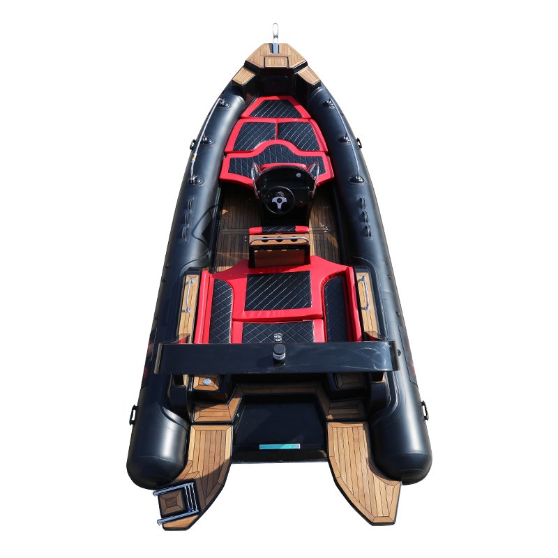 New Arrival CE 7m 23.3ft Luxury RIB Hypalon Inflatable Fishing Rowing Boat with 200HP Engine Rib Boat Inflatable for Ocear Water