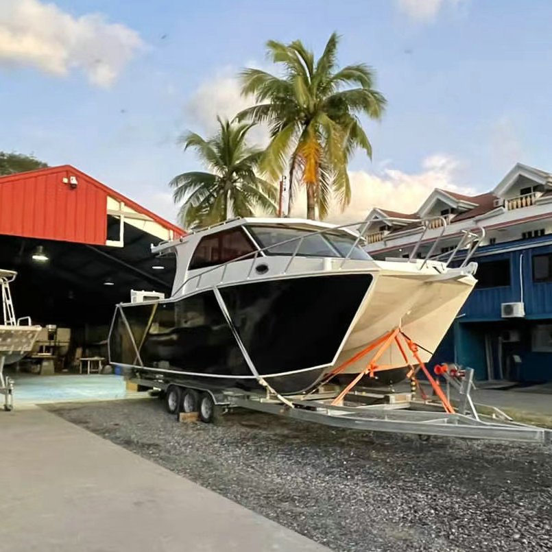 New Zealand Designed 10m Aluminum Catamaran Boat with Outboard Engines