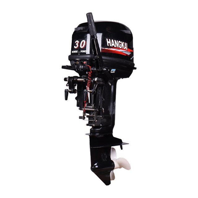 Hangkai 7hp Simple Model 4 Stroke Gasoline Outboard Motor New Powerful Inflatable Fishing Boat Engine Manual Starting System